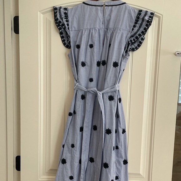 Zara eyelet flutter sleeve dress - Picture 3 of 4